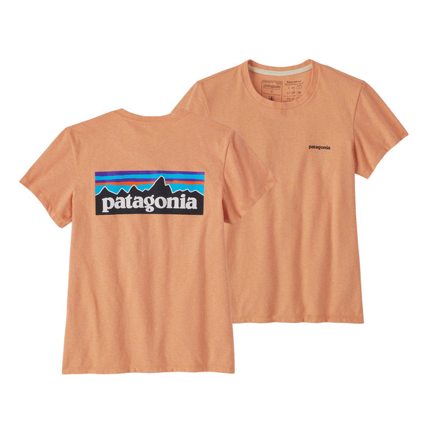Patagonia W' S P-6 LOGO RESPONSIBILI-TEE Naiset T-paita COWRY PEACH
