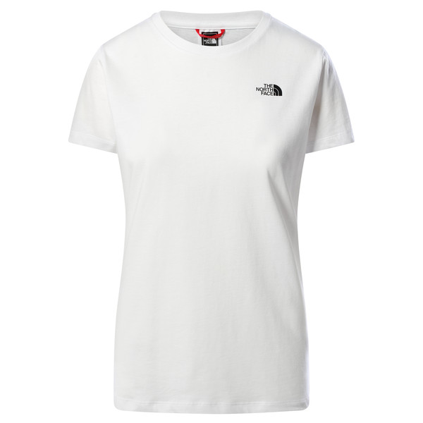The North Face W S/S SIMPLE DOME TEE Naiset T-paita TNF WHITE