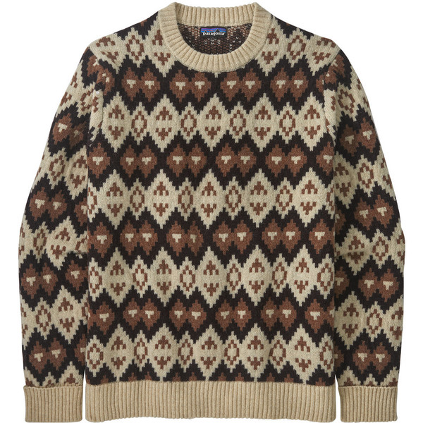 Patagonia M’ S Recycled Wool Sweater – Morning Flight: Dark Natural – Miehet – XL – Partioaitta