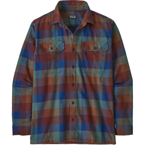 Patagonia M’ S L/s Organic Cotton Mw Fjord Flannel Shirt – Guides: Superior Blue – Miehet – XL – Partioaitta
