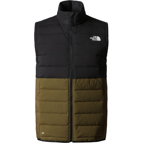 The North Face M BELLEVIEW STRETCH DOWN VEST Miehet Untuvaliivi TNF BLACK-MILITARY OLIVE