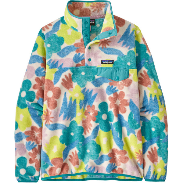 Patagonia W' S LW SYNCH SNAP-T P/O Naiset Fleecepaita CHANNELING SPRING: NATURAL