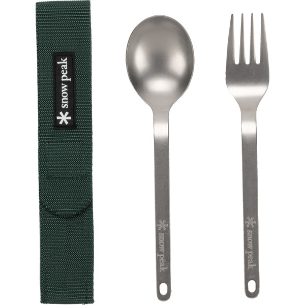 Snow Peak Titanium Fork & Spoon Set – Nocolor – OneSize