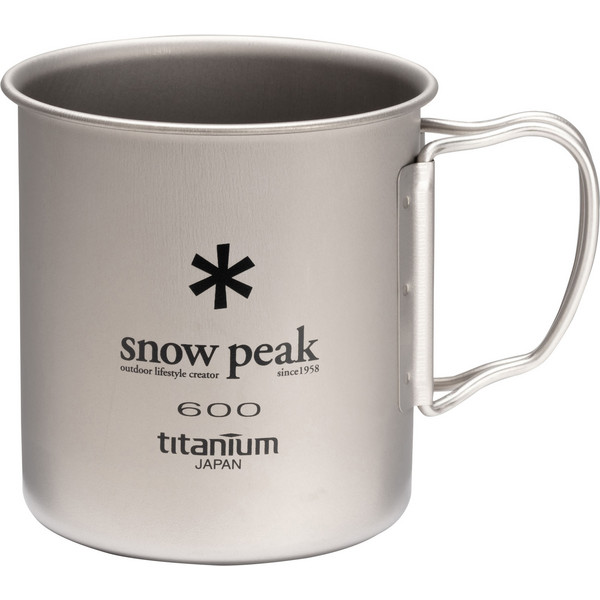 Snow Peak TITANIUM SINGLE WALL 600 MUG Muki NoColor