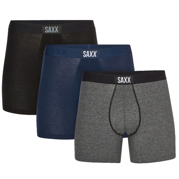 SAXX Vibe Super Soft Bb 3pk – Black/grey/blue – Miehet – XL – Partioaitta