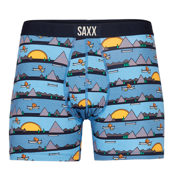 SAXX Ultra Ssoft Bb Fly – Lazy River- Blue – Miehet – L – Partioaitta