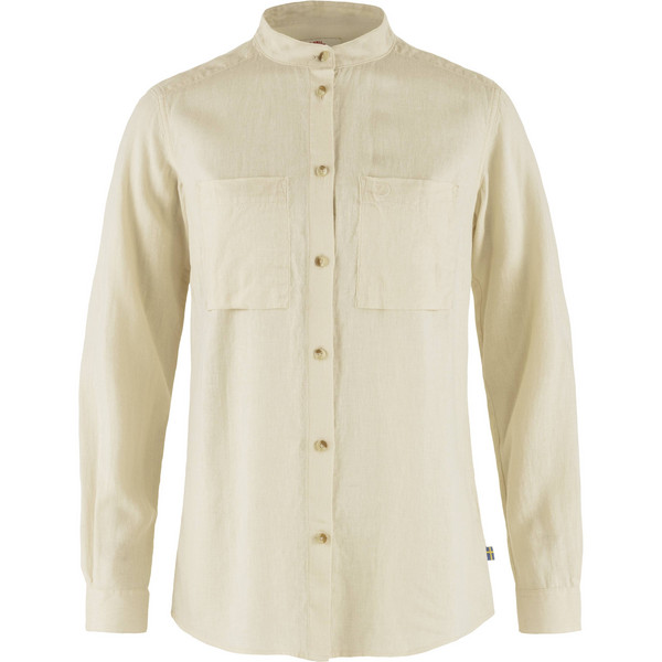 Fjällräven Övik Hemp Shirt Ls W – Chalk White – Naiset – XL – Partioaitta