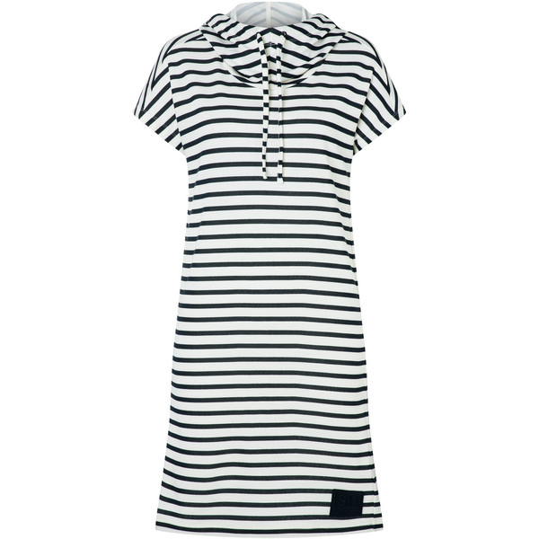 Supernatural W Funnel Stripe Bio Dress – Fresh White/navy Stripe – Naiset – M – Partioaitta