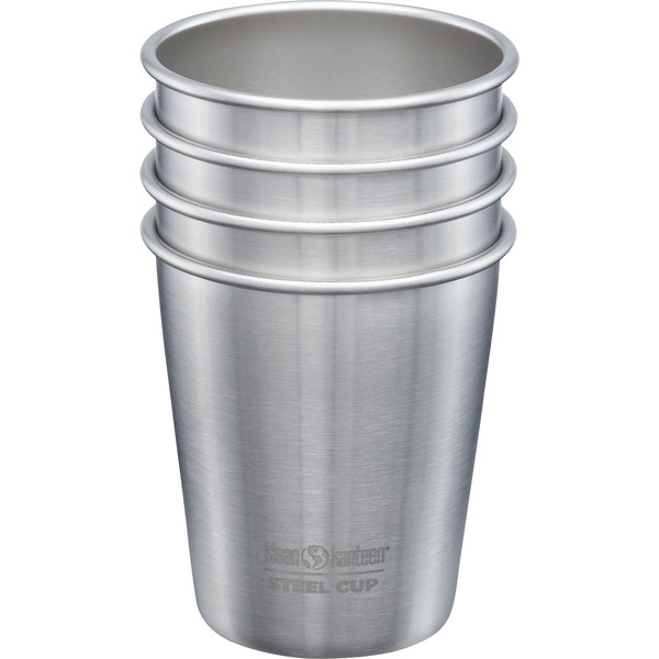 Klean Kanteen Steel Cup 296ml – 4 Pack – Brushed Stainless – OneSize – Partioaitta