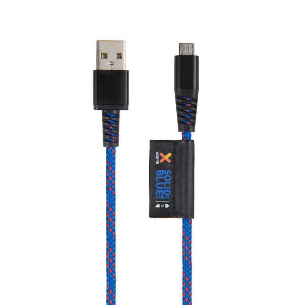 Xtorm SOLID BLUE MICRO USB CABLE (1M)