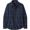Patagonia W' S L/S ORGANIC COTTON MW FJORD FLANNEL SHIRT Naiset - TUNDRA: NEW NAVY