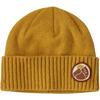 Patagonia BRODEO BEANIE Unisex Villapipo FITZ ROY TROUT PATCH: ASH TAN - SLOW GOING PATCH: CABIN GOLD
