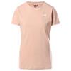  W S/S SIMPLE DOME TEE Naiset - T-paita - EVENING SAND PINK