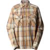 The North Face W SET UP CAMP FLANNEL Naiset Flanellipaita UTILITY BROWN MEDIUM BOLD SHAD - UTILITY BROWN MEDIUM BOLD SHAD