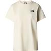 The North Face W S/S RELAXED REDBOX TEE Naiset T-paita ASTRO LIME - WHITE DUNE