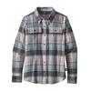 Patagonia W' S L/S FJORD FLANNEL SHIRT Naiset - SPECTRA: CADET BLUE