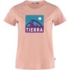 Tierra ORGANIC COTTON TEE W Naiset T-paita NORDIC BLUE (MOUNTAIN BOX) - MISTY ROSE (MOUNTAIN BOX)